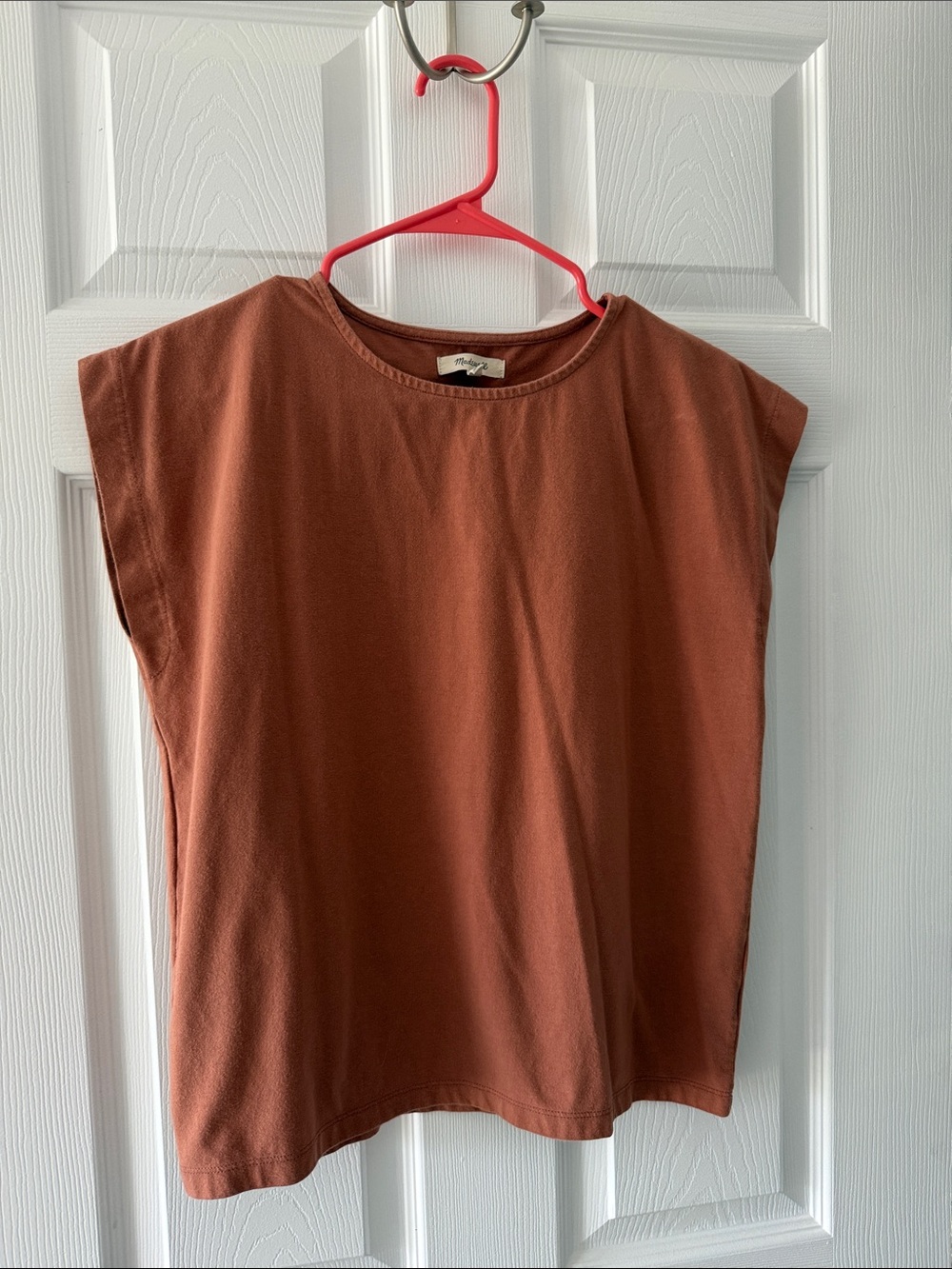 Madewell Girls' Rust Brown Cap Sleeve Tank Top
